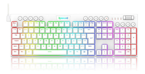 Teclado Mecânico Gamer Redragon Horus Rgb Switch Marrom