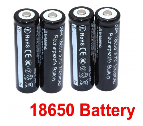Imagen 4 de 9 de Batería Pila 18650 Recargable Litio Ion 3000 Mah Reales