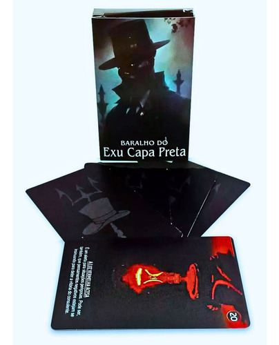 Tarot Exu Capa Preta 36 Cartas Oráculo Umbanda Veja O Futuro