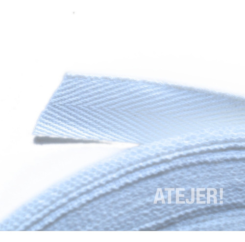 Imagen 4 de 5 de Cinta Hilera De Algodón 15mm X 50 Mts Blanca O Negra