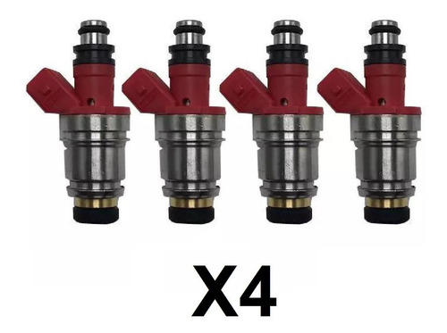 Imagen 1 de 5 de 4x Inyector Gasolina 90-97 Nissan Estacas 2.4 Rojo Original