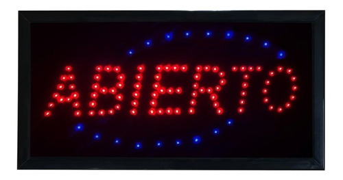 Cartel Luminoso Led Abierto 220 Volt Local Comercial Super ®