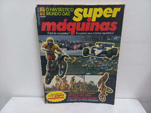 Album De Figurinhas Super Maquinas Completo Ler Descrição