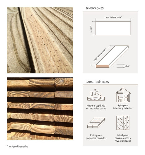 Deck De Madera Impregnada De Pino Elliottis