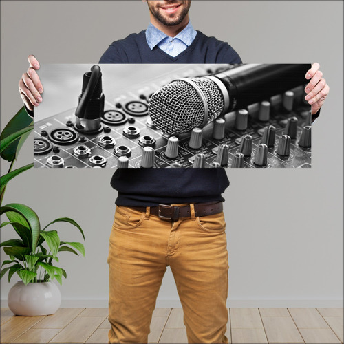 Cuadro Grande 30x80 Cm Diseño Aa Mic Y Consola