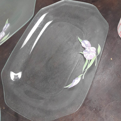 Imagem 2 de 4 de Travessas De Mesa Trio Cristais Dalvin Na Caixa Sem Uso