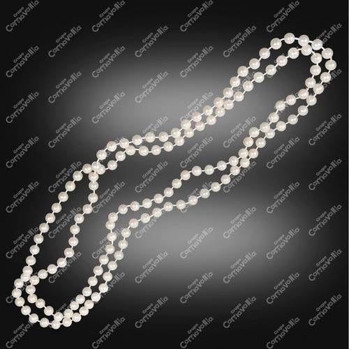 Collar Perlas Charleston Accesorio Vintage Disfraz