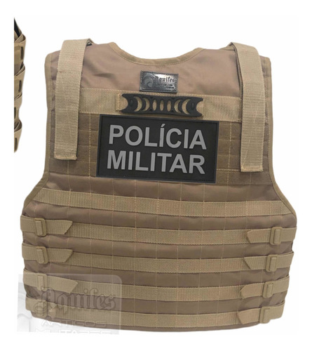 Patch Emborrachado Polícia Militar - Com Carrapicho