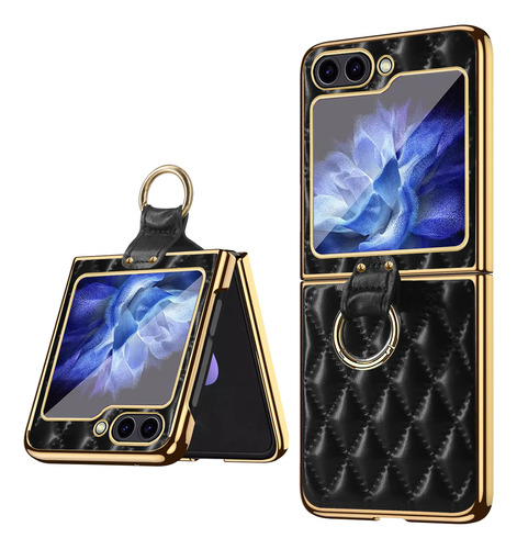 Funda Para Galaxy Z Flip5 Skin Ring Case + Micas Hidrogel