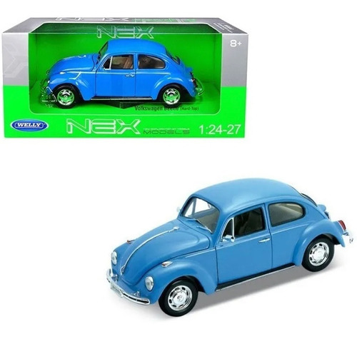 Volkswagen Beetle Vocho Azul 1/24 Welly