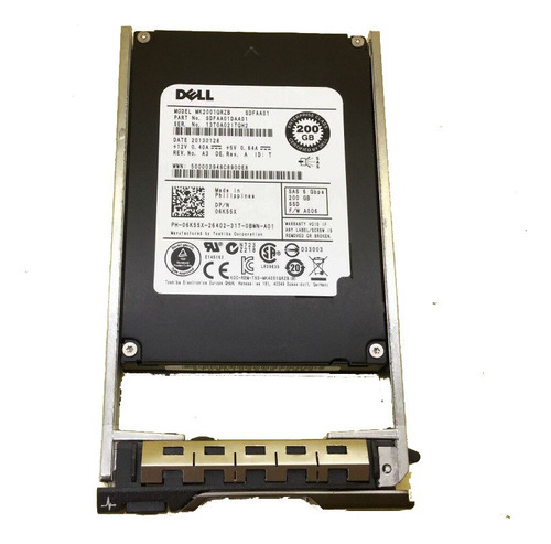 Hd Ssd Sas Dell 200gb 6gbps 2.5 06k55x 6k55x Mk2001grzb Cor Prateado