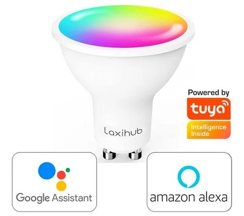 Ampolleta Led Wifi Inteligente Gu10 Rgb 4,5w Google Alexa