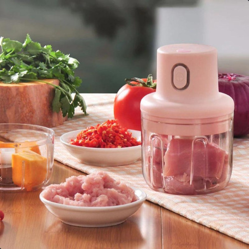 Mini Processador Alimentos Elétrico Alho Cebola Legumes Cor