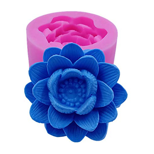 Great Mold Elegance Lotus - Molde De Silicona Para Velas, Mo