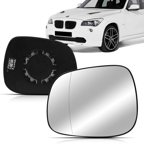 Lente Espelho Retrovisor Com Placa Bmw X1 09 10 11 12 2013