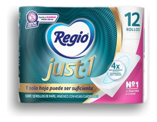Papel Higiénico Regio Just-1 12 Rollos