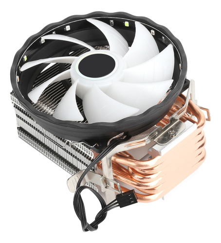 Enfriador De Aire Para Cpu, 3 Pines, Rgb, 6 Tubos De Calor,