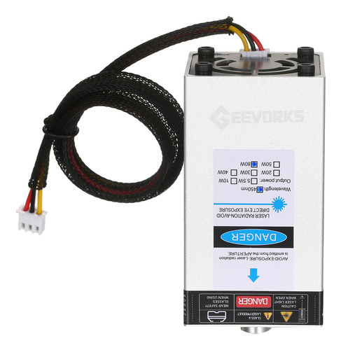 Módulo De Grabado Geevorks Cnc Laser Laser 80w, Corte 450nm