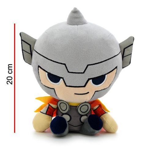 Imagen 1 de 1 de Peluche Thor Sentado 20 Cm - Marvel Orig. Phi Phi Toys