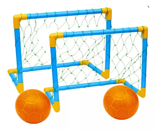 Golzinho Brinquedo Futebol Infantil Jogo Bola Rede 2 Traves