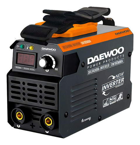 Soldadora Daewoo Inverter DW160MMA DW160MMA negra y naranja 60Hz 220V