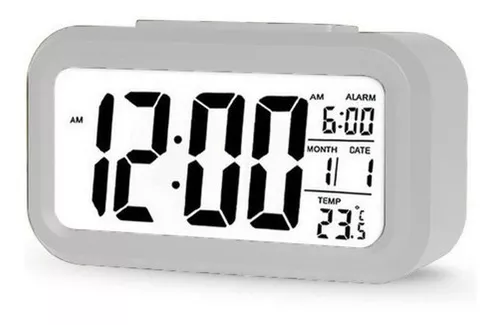 Inspector alineación Caso Wardian Reloj Despertador Digital Luz Lcd Temperatura Fecha 62115 | Cuotas sin  interés