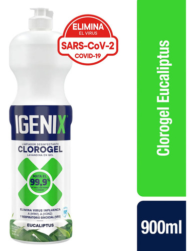 Limpiador Clorogel Igenix Eucaliptus 900 Ml