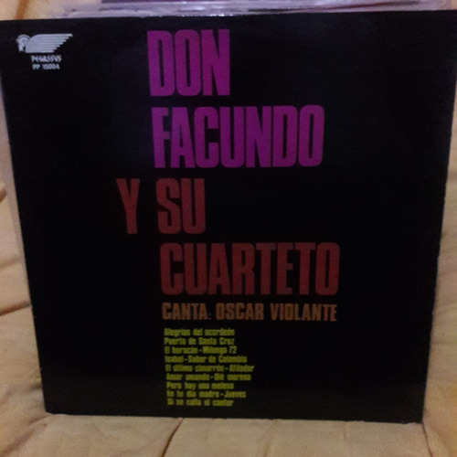 Vinilo Don Facundo Y Su Cuarteto Oscar Violante F3