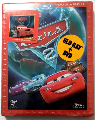 Cars 2 Combo Blu Ray + Dvd Disney Pixar Nuevo C/ Slipcover