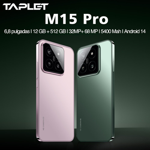 2025 Smartphone Dual Sim Taplet M15 Pro 512gb+12gb Android Últimas Ofertas Soporta Red 5g Android 14 Pantalla Ultra Hd De 6,8 In