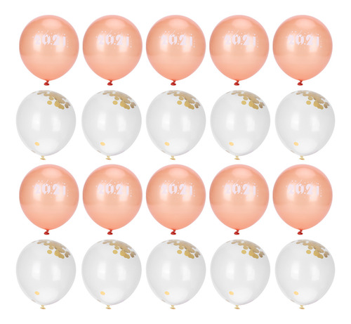 Set De Globos Con Lentejuelas Y Confeti, Látex, Fiesta De Añ