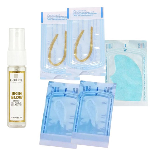 Kit Hilos Tensores Cosmetologicos + Parche + Spray Lucent