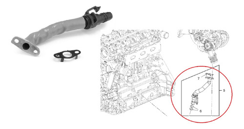 Tubo Retorno De Aceite Turbo Opel Meriva 1.4