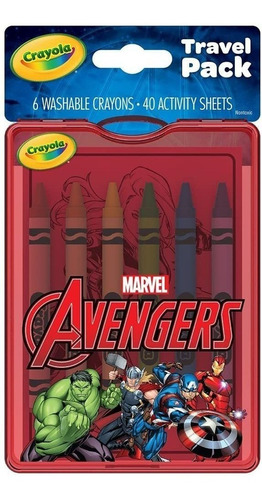 Crayola Avengers Kit Para Colorear, Actividad, Regalo De Via
