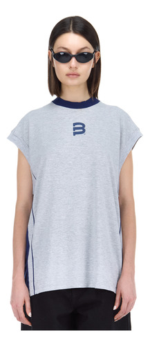 Musculosa Bullbenny Regular Fit Prepa Estampada Gris