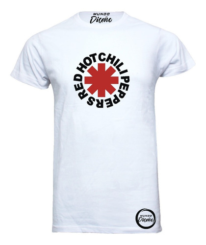 Polera De Hombre Manga Corta Red Hot Chili Peppers Clasico