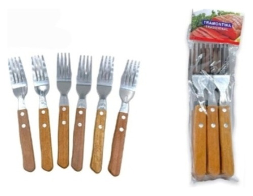 Set De Servicios Pack 6 Tenedor Utensilios Cocina Cubiertos,