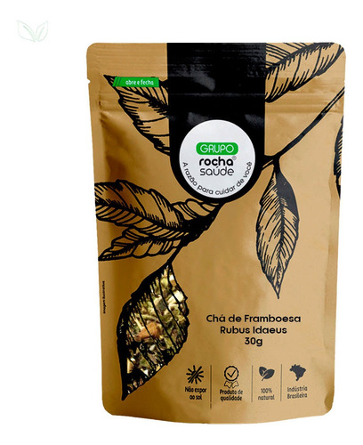 Chá De Framboesa 100% Natural Qualidade - Rocha Saúde - 30g