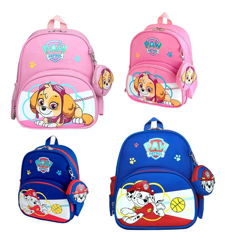 Morral Maleta Escolar De Paw Patrol Patrulla Canina