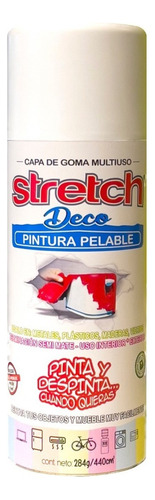 Pintura Aerosol Vinilo Removible Electrodomésticos Stretch Color Blanco semi mate