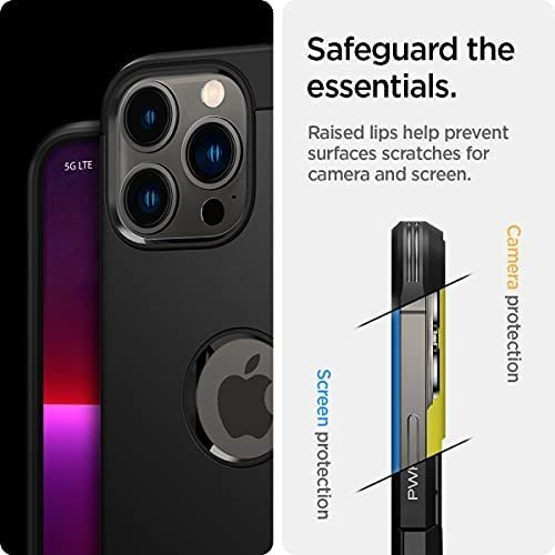 Capa Spigen Tough Armor iPhone 13 Pro Max, Preta E Forte