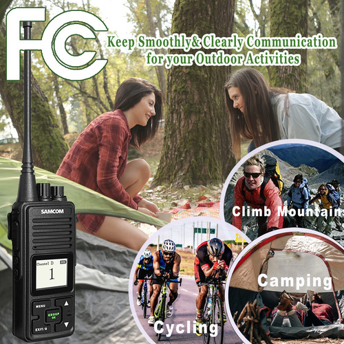 Samcom Radios Bidireccionales De Largo Alcance Recargables Color Bandas De Frecuencia