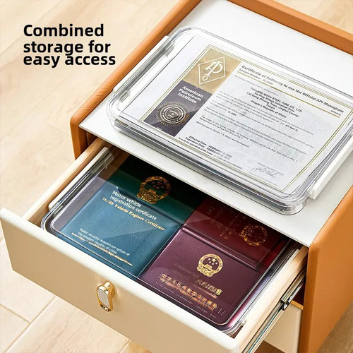 Caja De Almacenamiento De Certificados (pet, Material Abs, T