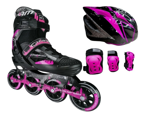 Combo Patines Canariam Semiprofesional + Protección + Casco