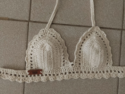 Bikini Top Tejido Al Crochet 