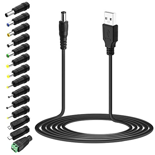 Cable De Alimentación Usb Cc De 5 V, Cable De Carga De...