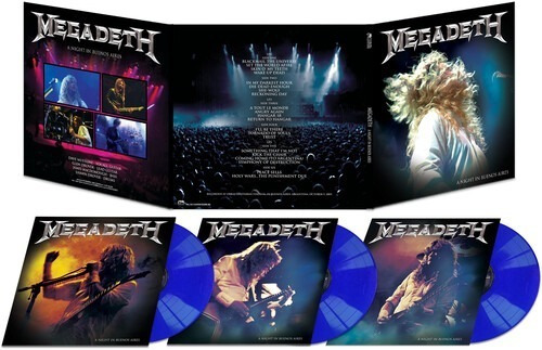 Megadeth A Night In Buenos Aires Vinilo Triple Azul Limitado