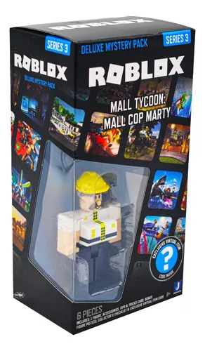  Roblox Action Collection - Mall Tycoon: Mall Cop Marty + Two  Mystery Figure Bundle [Includes 3 Exclusive Virtual Items] : Toys & Games