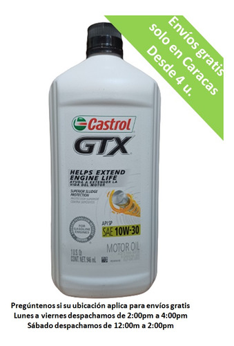 Aceite O Lubricante Castrol Mineral 10w30 