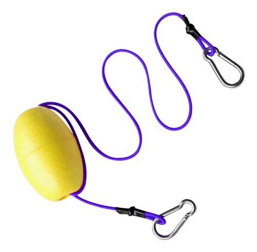 Imagen 2 de 6 de Línea De Tiro De Remolque De Kayak Amarillo + Púrpura